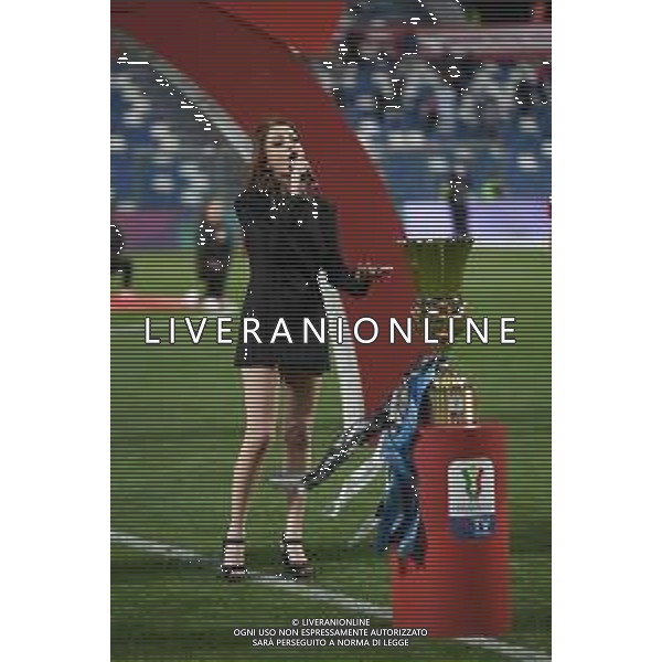 ATALANTA - JUVENTUS FINALE COPPA ITALIA TIM CUP REGGIO EMILIA 19.05.2021 NELLA FOTO IL TROFEO - CERIMONIA PREPARTITA - ANNALISA CANTA L\'INNO NAZIONALE ©POOL Lega Calcio Serie A /AGENZIA ALDO LIVERANI SAS