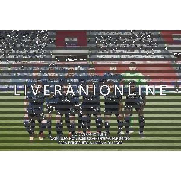 ATALANTA - JUVENTUS FINALE COPPA ITALIA TIM CUP REGGIO EMILIA 19.05.2021 NELLA FOTO LA FORMAZIONE DELL\'ATALANTA ©POOL Lega Calcio Serie A /AGENZIA ALDO LIVERANI SAS
