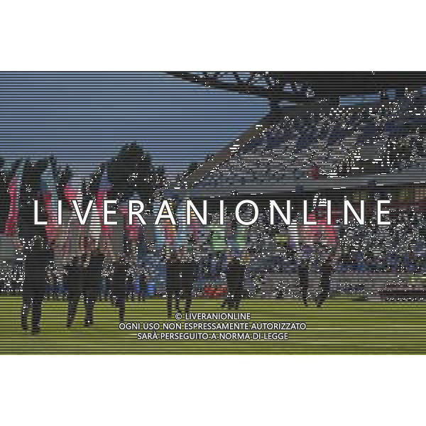 Atalanta - Juventus Finale di Coppa Italia TIMVISION CUP 2021 del 19/05/2021 nella foto: gli sbandieratori ©Claudio Zamagni/Agenzia Aldo Liverani during TIMVISION CUP final match between ATALANTA and JUVENTUS at Mapei Stadium in Reggio-Emilia on May 19 2021 photo credit by Claudio Zamagni/Aldo Liverani Photo Agency/AGENZIA ALDO LIVERANI SAS
