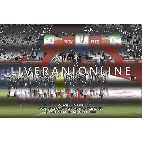 Atalanta - Juventus Finale di Coppa Italia TIMVISION CUP 2021 del 19/05/2021 nella foto: festeggiamenti juventus per la vittoria della timvision cup 2021 ©Claudio Zamagni/Agenzia Aldo Liverani during TIMVISION CUP final match between ATALANTA and JUVENTUS at Mapei Stadium in Reggio-Emilia on May 19 2021 photo credit by Claudio Zamagni/Aldo Liverani Photo Agency/AGENZIA ALDO LIVERANI SAS