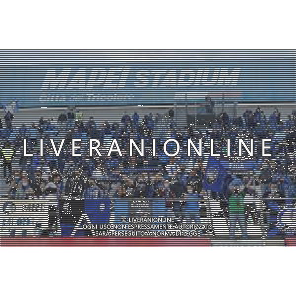Atalanta - Juventus Finale di Coppa Italia TIMVISION CUP 2021 del 19/05/2021 nella foto: il ritorno dei tifosi sulle tribune - i tifosi dell\' Atalanta ©Claudio Zamagni/Agenzia Aldo Liverani supporters of atalanta come back in the stadium during TIMVISION CUP final match between ATALANTA and JUVENTUS at Mapei Stadium in Reggio-Emilia on May 19 2021 photo credit by Claudio Zamagni/Aldo Liverani Photo Agency