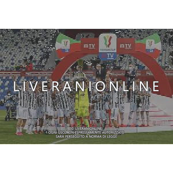Atalanta - Juventus Finale di Coppa Italia TIMVISION CUP 2021 del 19/05/2021 nella foto: festeggiamenti juventus ©Claudio Zamagni/Agenzia Aldo Liverani during TIMVISION CUP final match between ATALANTA and JUVENTUS at Mapei Stadium in Reggio-Emilia on May 19 2021 photo credit by Claudio Zamagni/Aldo Liverani Photo Agency