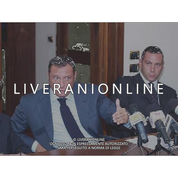 Lecce 13/09/2005 Dimissioni della famiglia semeraro nella foto rico, pierandrea in conferenza stampa ph marco lezzi/agenzia aldo liverani