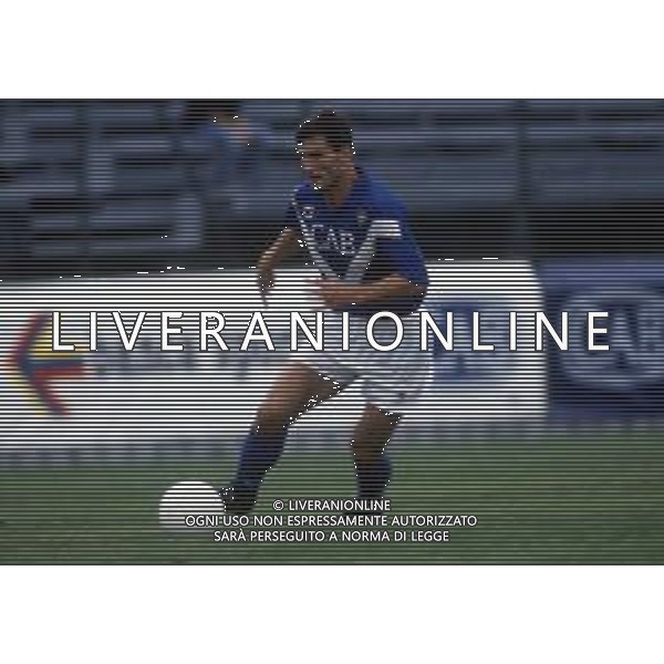RETROSPETTIVA JON OVIDIU SABAU CALCIATORE NELLA FOTO JON OVIDIU SABAU CON LA MAGLIA DEL BRESCIA CALCIO AG ALDO LIVERANI SAS