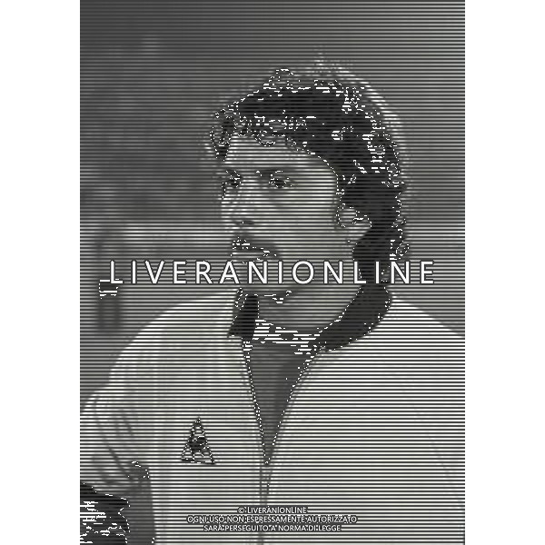 RETROSPETTIVA FRANCO SELVAGGI CALCIATORE NELLA FOTO FRANCO SELVAGGI CON LA MAGLIA DELLA NAZIONALE ITALIANA AG ALDO LIVERANI SAS