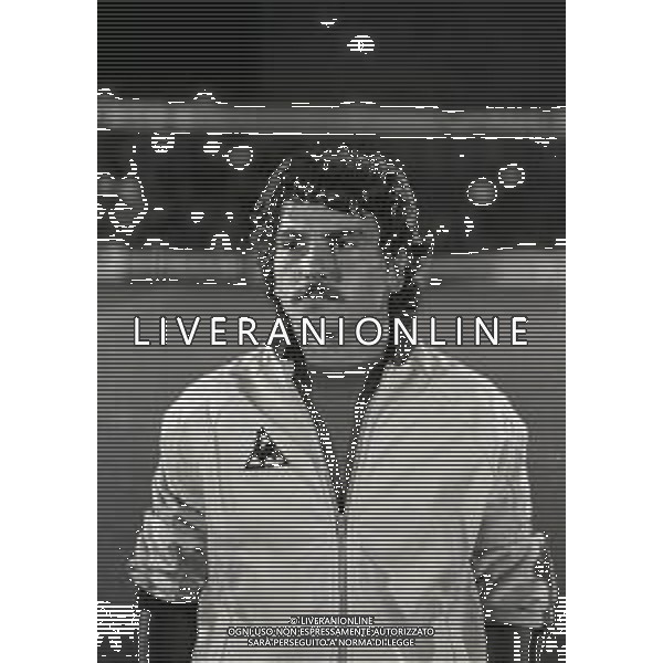 RETROSPETTIVA FRANCO SELVAGGI CALCIATORE NELLA FOTO FRANCO SELVAGGI CON LA MAGLIA DELLA NAZIONALE ITALIANA AG ALDO LIVERANI SAS