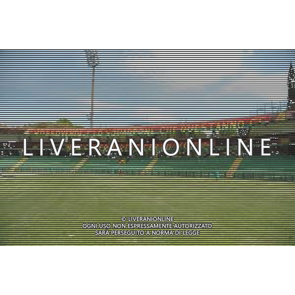Ternana vs Perugia Supercoppa serie C - Stadio Libero Liberati - Terni 22-05-2021 nella foto Coreografia curva della Ternana - striscione tifosi sugli spalti vuoti ©Federico Gaetano/AGENZIA ALDO LIVERANI SAS