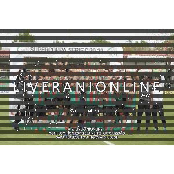 Ternana vs Perugia Supercoppa serie C - Stadio Libero Liberati - Terni 22-05-2021 nella foto La Ternana alza la supercoppa - festeggiamenti e premiazione a fine gara ©Federico gaetano/AGENZIA ALDO LIVERANI SAS