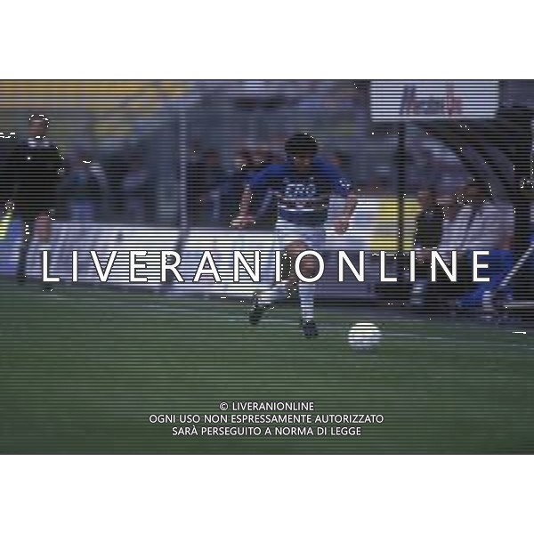 RETROSPETTIVA FAUSTO SALSANO CALCIATORE NELLA FOTO FAUSTO SALSANO CON LA MAGLIA DELLA SAMPDORIA  AG ALDO LIVERANI SAS 