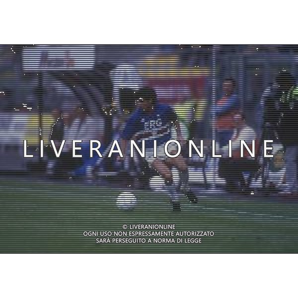 RETROSPETTIVA FAUSTO SALSANO CALCIATORE NELLA FOTO FAUSTO SALSANO CON LA MAGLIA DELLA SAMPDORIA  AG ALDO LIVERANI SAS 