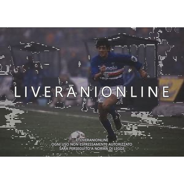 RETROSPETTIVA FAUSTO SALSANO CALCIATORE NELLA FOTO FAUSTO SALSANO CON LA MAGLIA DELLA SAMPDORIA  AG ALDO LIVERANI SAS 