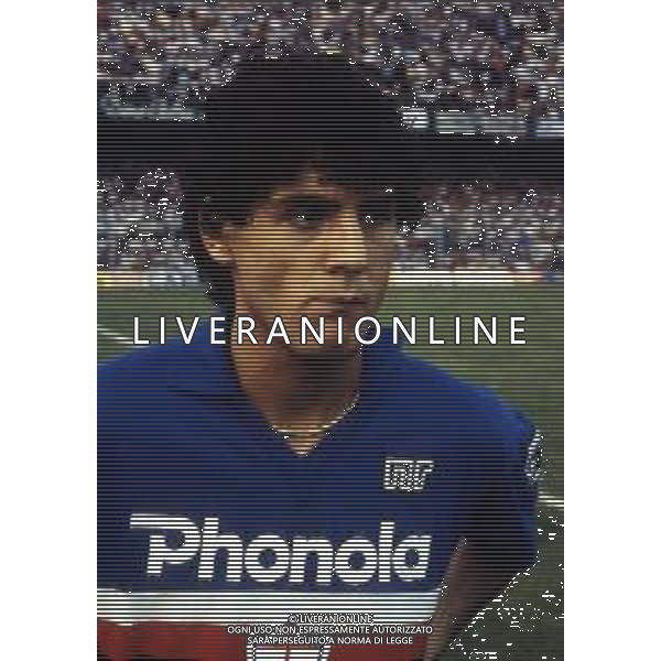 RETROSPETTIVA FAUSTO SALSANO CALCIATORE NELLA FOTO FAUSTO SALSANO CON LA MAGLIA DELLA SAMPDORIA  AG ALDO LIVERANI SAS 