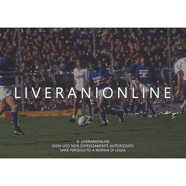 RETROSPETTIVA FAUSTO SALSANO CALCIATORE NELLA FOTO FAUSTO SALSANO CON LA MAGLIA DELLA SAMPDORIA  AG ALDO LIVERANI SAS 