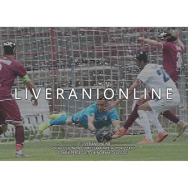 22-05-2021 FANO - IMOLESE IL PORTIERE DELL\'IMOLESE GIANMARIA ROSSI IN UNA PARATA A TERRA ©SANNA/AGENZIA ALDO LIVERANI SAS