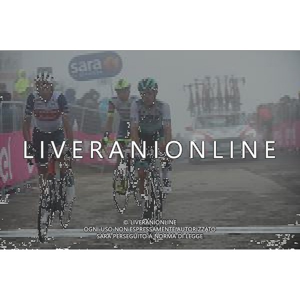 22-05-2021 Giro D\'italia; Tappa 14 Cittadella - Monte Zoncolan; 2021, Trek - Segafredo; 2021, Bora - Hansgrohe; Nibali, Vincenzo; Fabbro, Matteo; Monte Zoncolan; ©SIROTTI/AG. ALDO LIVERANI SAS