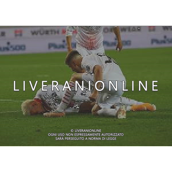 Atalanta-Milan Campionato di Calcio serie A TIM 2020/2021 38a giornata Bergamo, 23 Maggio 2021 Nella foto: Alexis Saelemaekers esulta con Theo Hernandez per il rigore conquistato Ph. Soli - Ag. Aldo Liverani/ AG. ALDO LIVERANI SAS