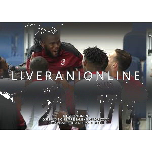 Atalanta-Milan Campionato di Calcio serie A TIM 2020/2021 38a giornata Bergamo, 23 Maggio 2021 Nella foto: i giocatori del Milan esultano a fine gara Ph. Soli - Ag. Aldo Liverani/ AG. ALDO LIVERANI SAS