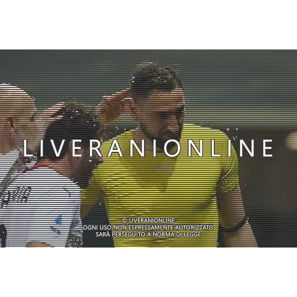 Atalanta-Milan Campionato di Calcio serie A TIM 2020/2021 38a giornata Bergamo, 23 Maggio 2021 Nella foto: la commozione di Gianluigi Donnarumma a fine gara Ph. Soli - Ag. Aldo Liverani/ AG. ALDO LIVERANI SAS
