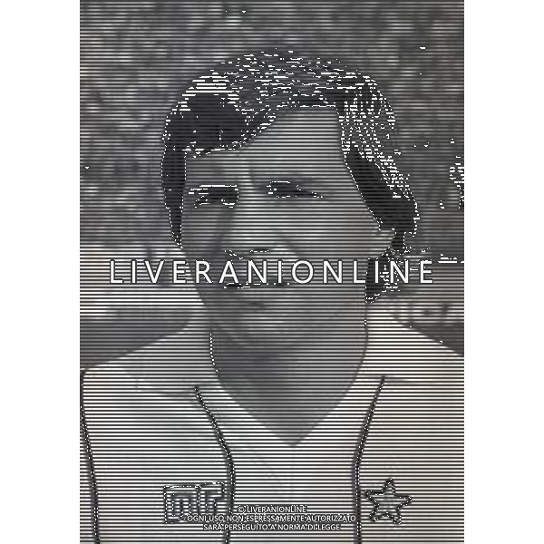 RETROSPETTIVA VINICIO VERZA CALCIATORE NELLA FOTO VINICIO VERZA CON LA MAGLIA DEL MILAN AG ALDO LIVERANI SAS