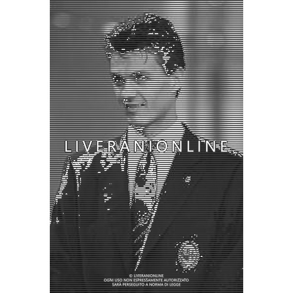 GIOCATORI DELLA SQUADRA DEL MILAN VINCITORE DELLA CHAMPIONS LEAGUE OSPITI A TELEMIKE 1988-1989 NELLA FOTO PAOLO MALDINI ©Archivio Giovanni Liverani/AGENZIA ALDO LIVERANI SAS