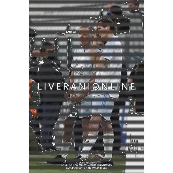 Torino 25.05.2021 Allianz Stadium La partita del cuore 30° edizione Nazionale Italiana Cantanti vs Campioni per la Ricerca ©Viganti/Agenzia Aldo Liverani Nella foto: carlos tavares amministratore delegato stellantis e john elkann presidente stellantis ©Viganti Manuela/AGENZIA ALDO LIVERANI SAS