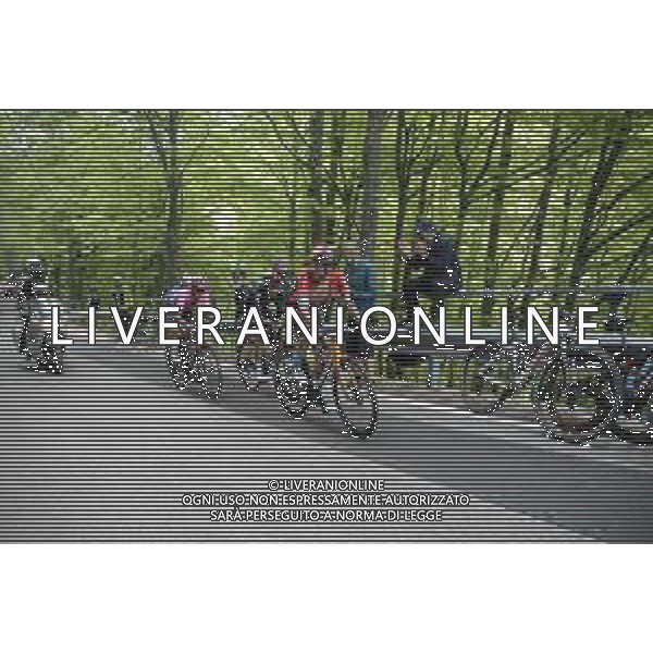 26-05-2021 Giro D\'italia; Tappa 17 Canazei - Sega Di Ala; 2021, Bahrain - Victorious; 2021, Ineos Grenadiers; Caruso, Damiano; Bernal Gomez, Arley; Martinez Poveda, Daniel Felipe; Sega Di Ala; ©SIROTTI / AGENZIA ALDO LIVERANI SAS