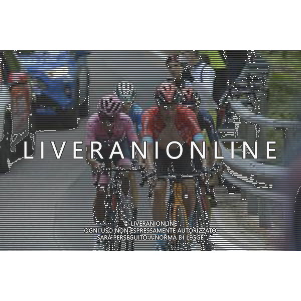 26-05-2021 Giro D\'italia; Tappa 17 Canazei - Sega Di Ala; 2021, Bahrain - Victorious; 2021, Ineos Grenadiers; Caruso, Damiano; Bernal Gomez, Arley; Sega Di Ala; ©SIROTTI / AGENZIA ALDO LIVERANI SAS