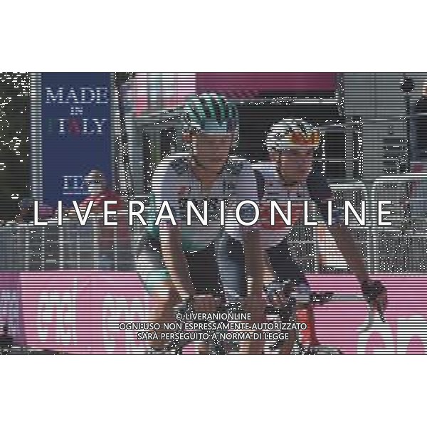 26-05-2021 Giro D\'italia; Tappa 17 Canazei - Sega Di Ala; 2021, Bora - Hansgrohe; 2021, Trek - Segafredo; Fabbro, Matteo; Ciccone, Giulio; Sega Di Ala; ©SIROTTI / AGENZIA ALDO LIVERANI SAS