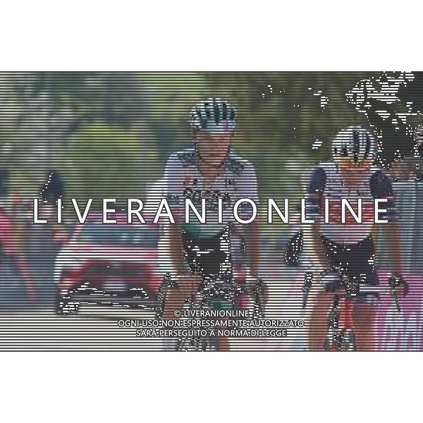 26-05-2021 Giro D\'italia; Tappa 17 Canazei - Sega Di Ala; 2021, Bora - Hansgrohe; 2021, Trek - Segafredo; Fabbro, Matteo; Ciccone, Giulio; Sega Di Ala; ©SIROTTI / AGENZIA ALDO LIVERANI SAS