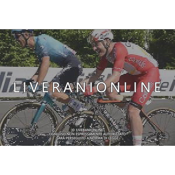 27-05-2021 Giro D\'italia; Tappa 18 Rovereto - Stradella; 2021, Astana - Premier Tech; 2021, Cofidis; Battistella, Samuele; Consonni, Simone; ©SIROTTI / AGENZIA ALDO LIVERANI SAS