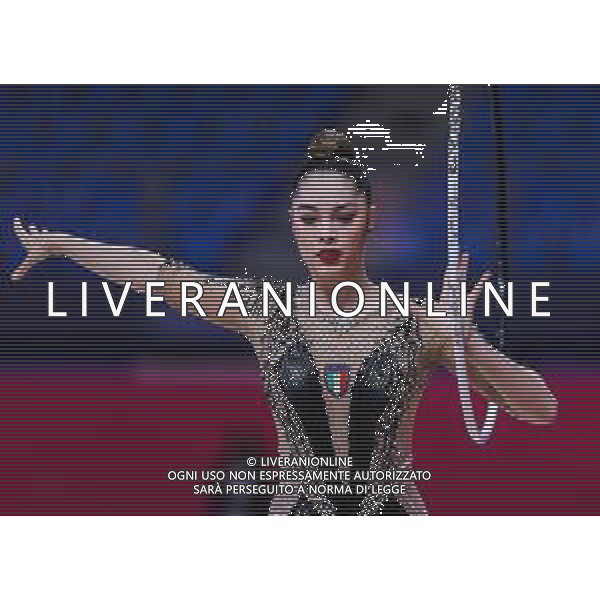 Carabellia/LMedia - Rhythmic Gymnastics World CUP 2021 Pesaro - Gymnastics 28 May 2021 - Vitrifrigo Arena, pesaro, Italy Photo showing: Agiurgiuculese Alexandra (ITA) @Carabellia/LMedia AG ALDO LIVERANI SAS