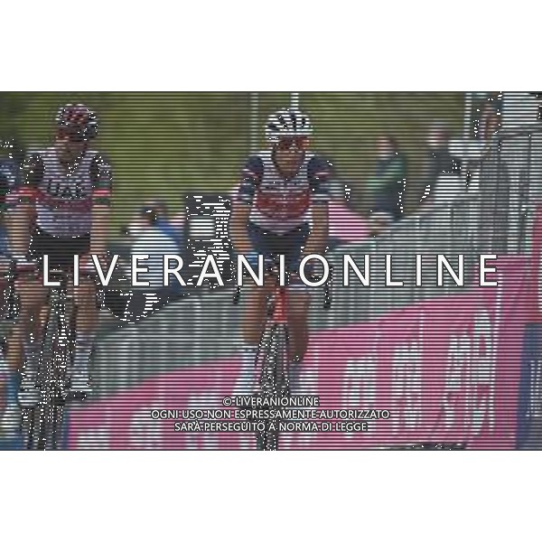 28-05-2021 Giro D\'italia; Tappa 19 Abbiategrasso - Alpe Di Mera; 2021, Trek - Segafredo; 2021, Uae - Emirates; Nibali, Vincenzo; Ulissi, Diego; Alpe Di Mera; ©SIROTTI / AGENZIA ALDO LIVERANI SAS