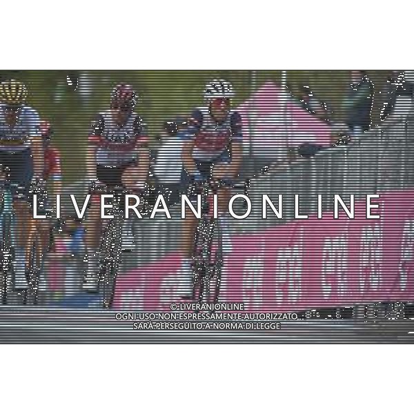 28-05-2021 Giro D\'italia; Tappa 19 Abbiategrasso - Alpe Di Mera; 2021, Trek - Segafredo; 2021, Uae - Emirates; Nibali, Vincenzo; Ulissi, Diego; Alpe Di Mera; ©SIROTTI / AGENZIA ALDO LIVERANI SAS