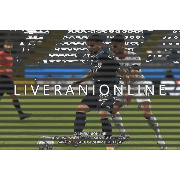 28-5-2021. Amichevole Italia calcio- San Marino calcio, nazionali A. Stadio Sardegna Arnea, Cagliari, Sardegna, Italia. Nella foto: Fabio Ramon Tommassini San Marino, Vincenzo Grifo Italia Salvatore Moi/Aldo Liverani s.a.s. ©MOI / AGENZIA ALDO LIVERANI SAS