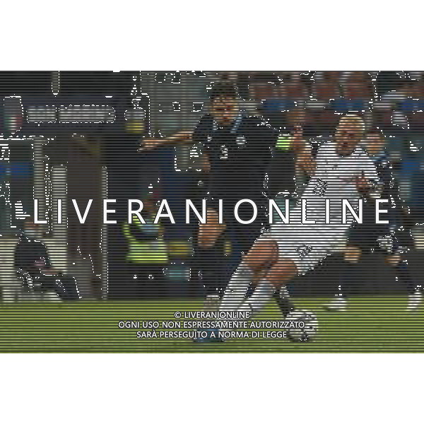 28-5-2021. Amichevole Italia calcio- San Marino calcio, nazionali A. Stadio Sardegna Arnea, Cagliari, Sardegna, Italia. Nella foto: Mirko Palazzi San Marino, Federico bernardeschi Italia Salvatore Moi/Aldo Liverani s.a.s. ©MOI / AGENZIA ALDO LIVERANI SAS