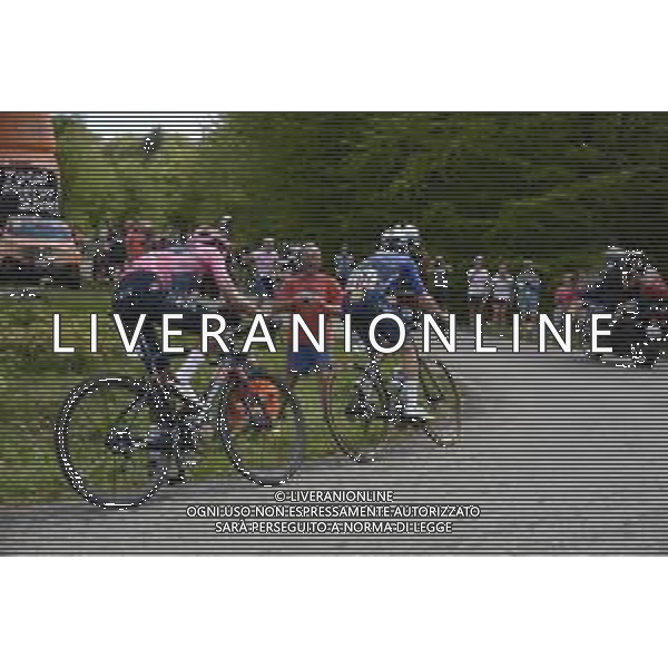 28-05-2021 Giro D\'italia; Tappa 19 Abbiategrasso - Alpe Di Mera; 2021, Deceuninck - Quick Step; 2021, Ineos Grenadiers; Almeida, Joao; Bernal Gomez, Arley; Alpe Di Mera; ©SIROTTI / AGENZIA ALDO LIVERANI SAS