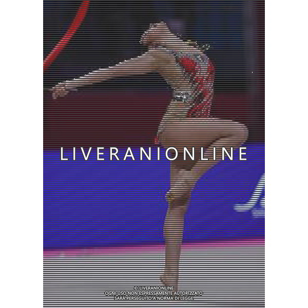 Carabellia/LMedia - Rhythmic Gymnastics World CUP 2021 - Gymnastics 29 May 2021 - Vitrifrigo Arena, pesaro, Italy Photo showing: Agiurgiuculese Alexandra (ITA) @Carabellia/LMedia/ AGENZIA ALDO LIVERANI SAS