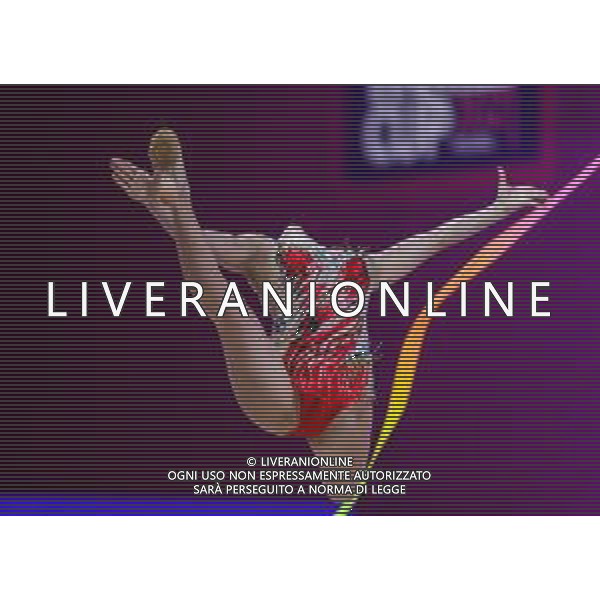 Carabellia/LMedia - Rhythmic Gymnastics World CUP 2021 - Gymnastics 29 May 2021 - Vitrifrigo Arena, pesaro, Italy Photo showing: Agiurgiuculese Alexandra (ITA) @Carabellia/LMedia/ AGENZIA ALDO LIVERANI SAS