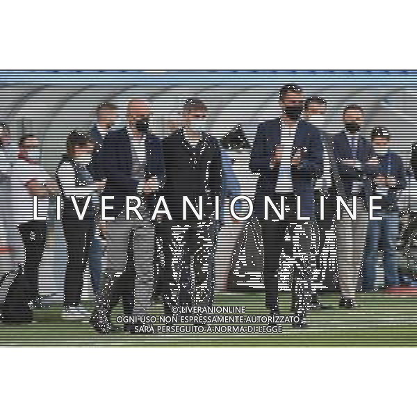 ¬© TVRG da SX Stefano Pioli allenatore Milan, Frederic Massara direttore sportivo Milan e Paolo Maldini direttore dell\'area tecnica del Milan Milan vs Roma finale Coppa Italia femminile Timvision Mapei Stadium - Stadio Citta\' del Tricolore Reggio Emilia 30-05-2021 foto Roberto Garavaglia/ag. Aldo Liverani sas/ AGENZIA ALDO LIVERANI SAS