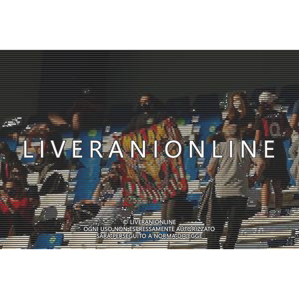 Scaccianocer/LMedia - Finals - AC Milan vs AS Roma - Italian Coppa Italia Women football match 2020/2021 30 May 2021 - MAPEI Stadium, Reggio Emilia, Italy Photo showing: AC Milan supporters @Scaccianocer/LMedia/ AGENZIA ALDO LIVERANI SAS