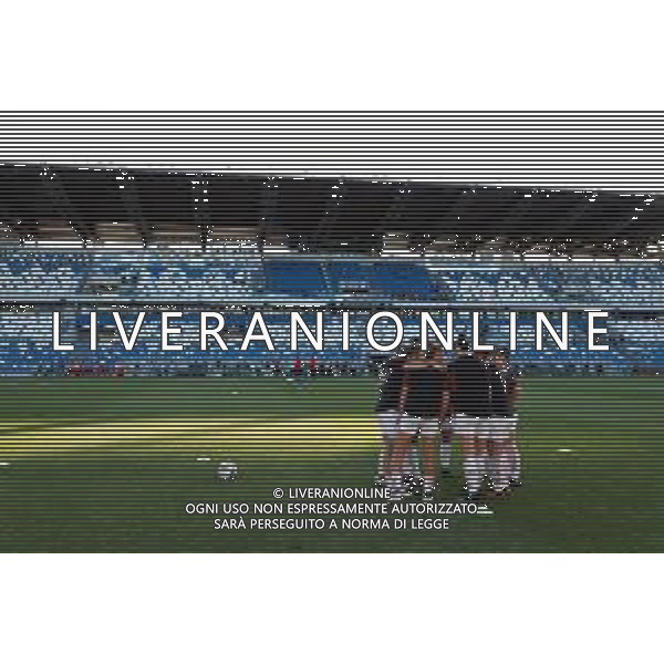 Scaccianocer/LMedia - Finals - AC Milan vs AS Roma - Italian Coppa Italia Women football match 2020/2021 30 May 2021 - MAPEI Stadium, Reggio Emilia, Italy Photo showing: AC Milan players warming up before the match @Scaccianocer/LMedia/ AGENZIA ALDO LIVERANI SAS
