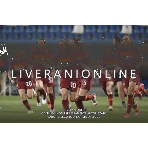 © TVRG esultanza Roma Milan vs Roma finale Coppa Italia femminile Timvision Mapei Stadium - Stadio Citta\' del Tricolore Reggio Emilia 30-05-2021 foto Roberto Garavaglia/ag. Aldo Liverani sas/ AGENZIA ALDO LIVERANI SAS
