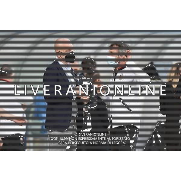 © TVRG Stefano Pioli SX allenatore Milan maschile e Maurizio Ganz DX allenatore Milan femminile Milan vs Roma finale Coppa Italia femminile Timvision Mapei Stadium - Stadio Citta\' del Tricolore Reggio Emilia 30-05-2021 foto Roberto Garavaglia/ag. Aldo Liverani sas