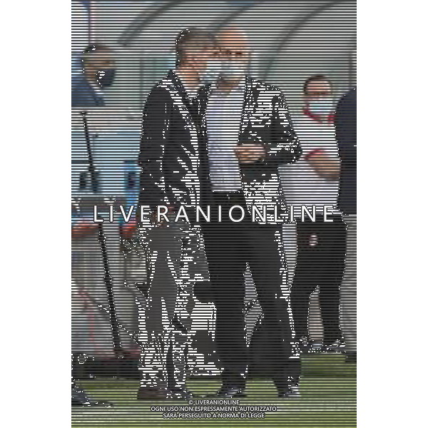 © TVRG Frederic Massara SX direttore sportivo Milan e Ivan Gazidis DX amministratore delegato Milan Milan vs Roma finale Coppa Italia femminile Timvision Mapei Stadium - Stadio Citta\' del Tricolore Reggio Emilia 30-05-2021 foto Roberto Garavaglia/ag. Aldo Liverani sas