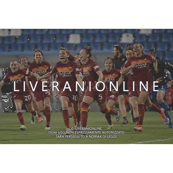 © TVRG la Roma festeggia la vittoria della Coppa Italia Milan vs Roma finale Coppa Italia femminile Timvision Mapei Stadium - Stadio Citta\' del Tricolore Reggio Emilia 30-05-2021 foto Roberto Garavaglia/ag. Aldo Liverani sas