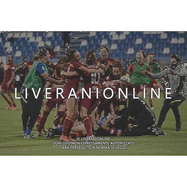 © TVRG la Roma festeggia la vittoria della Coppa Italia Milan vs Roma finale Coppa Italia femminile Timvision Mapei Stadium - Stadio Citta\' del Tricolore Reggio Emilia 30-05-2021 foto Roberto Garavaglia/ag. Aldo Liverani sas