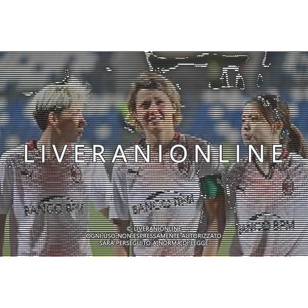 © TVRG delusione Milan da SX Clauida Mauri (Milan), Valentina Giacinti (Milan) e Yui Hasegawa (Milan) Milan vs Roma finale Coppa Italia femminile Timvision Mapei Stadium - Stadio Citta\' del Tricolore Reggio Emilia 30-05-2021 foto Roberto Garavaglia/ag. Aldo Liverani sas