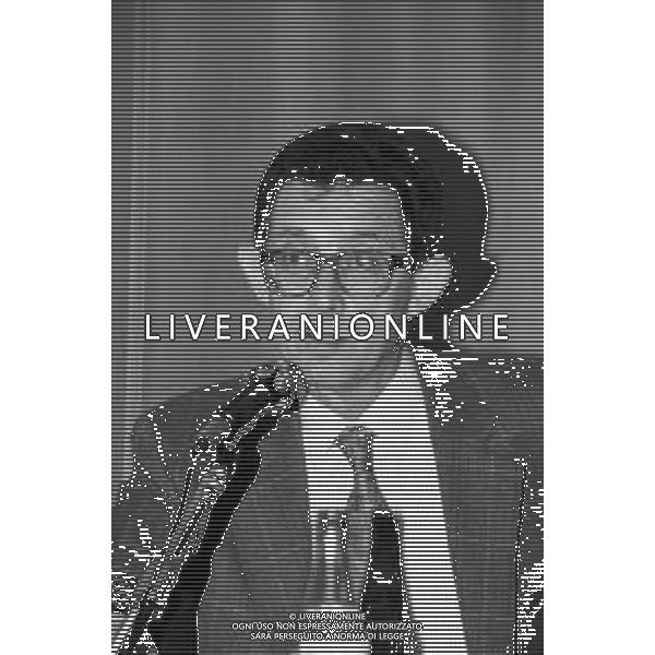 DINO PIERO GIARDA SOTTOSEGRETARIO AL TESORO A MILANO 27.02.1996 - RETROSPETTIVA Archivio Giovanni Liverani/AGENZIA ALDO LIVERANI SAS