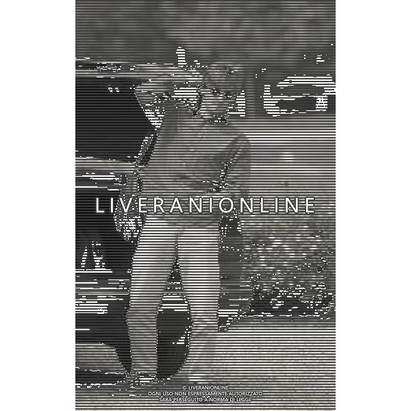 RETROSPETTIVA GIUSEPPE SIGNORI CALCIATORE NELLA FOTO GIUSEPPE SIGNORI ARRIVO A MILANELLO RADUNO CON LA NAZONALE ITALIANA NELL\'ANNO 1994 AG ALDO LIVERANI SAS
