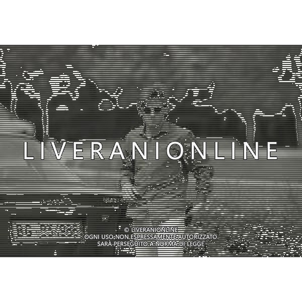 RETROSPETTIVA GIUSEPPE SIGNORI CALCIATORE NELLA FOTO GIUSEPPE SIGNORI ARRIVO A MILANELLO RADUNO CON LA NAZONALE ITALIANA NELL\'ANNO 1994 AG ALDO LIVERANI SAS